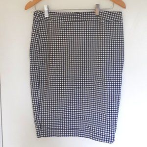 💖2/$30💖 Black and White Gingham Pencil Skirt - M